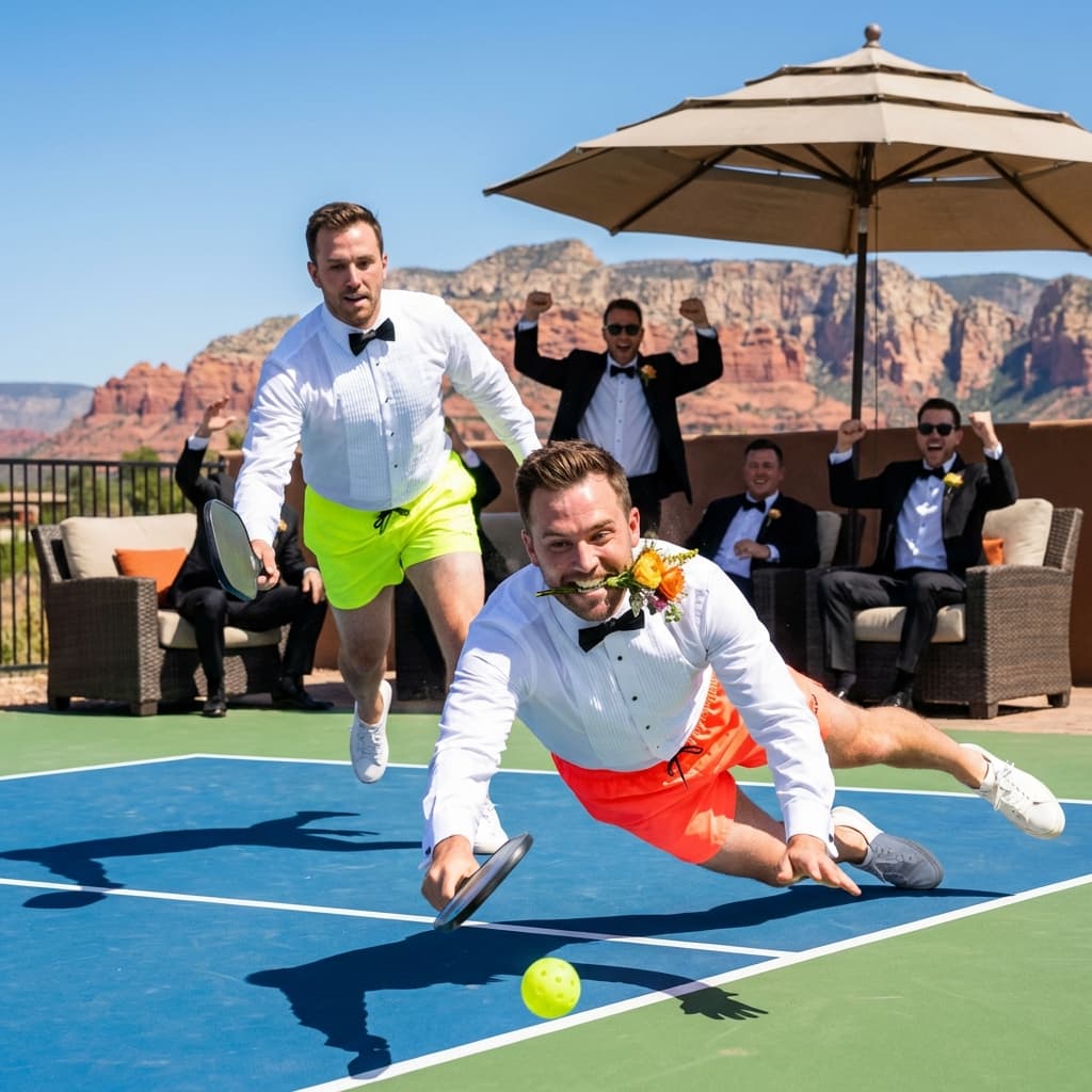 slideshow pickleball wedding utah 4